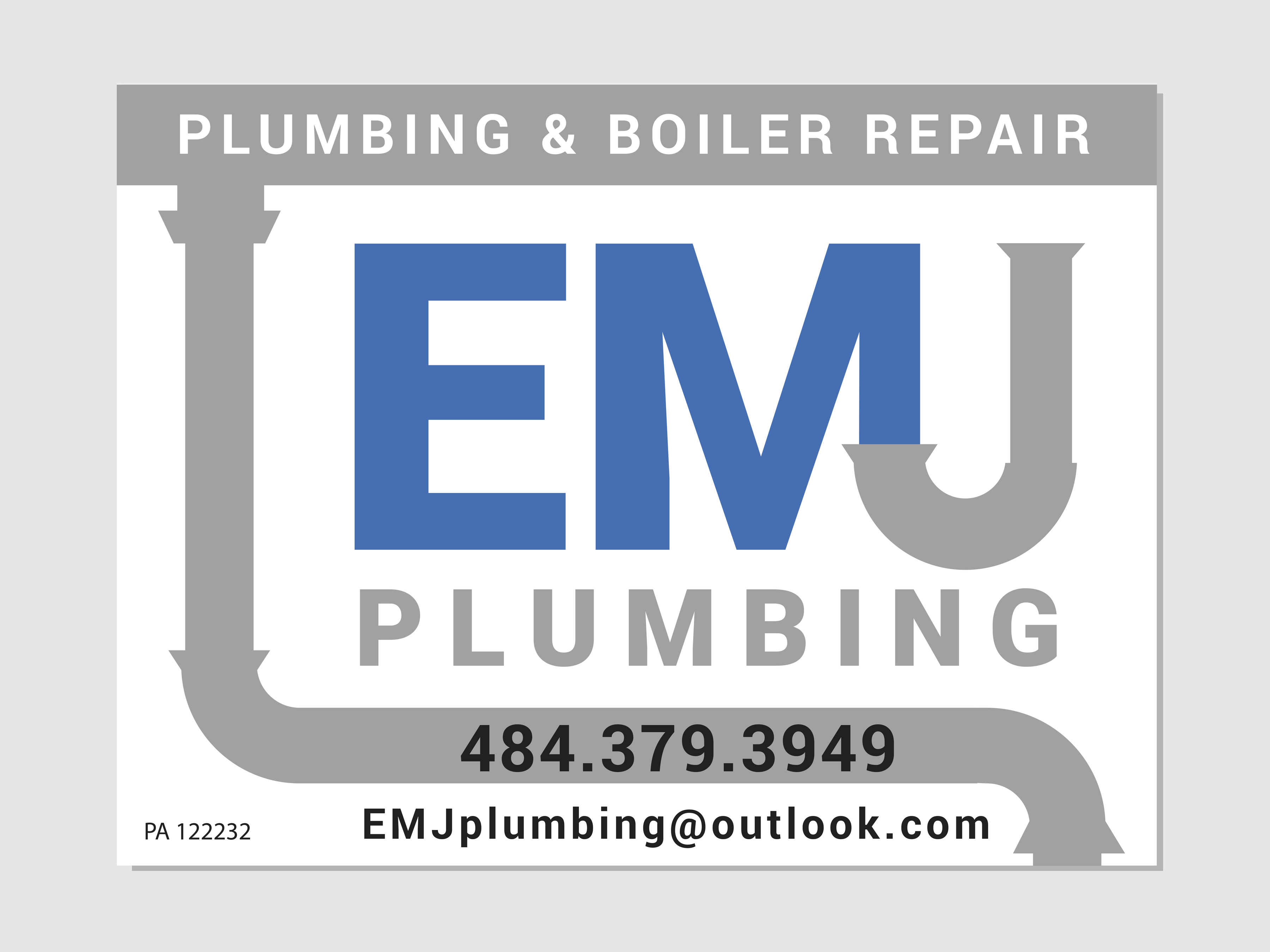 EMJ Plumbing Vehicle Signage